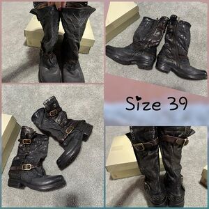 A.S.98 smoke moto boots